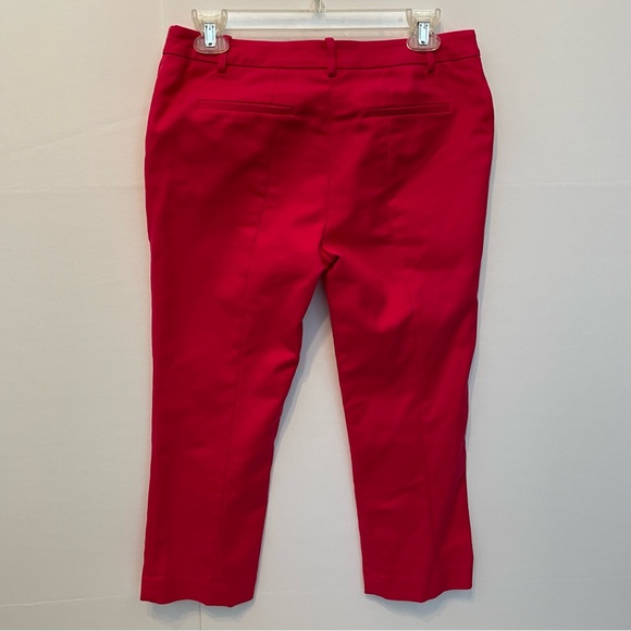 Audrey & Celine Side Zip Casual Red Capris Sz 4 - Picture 2 of 8